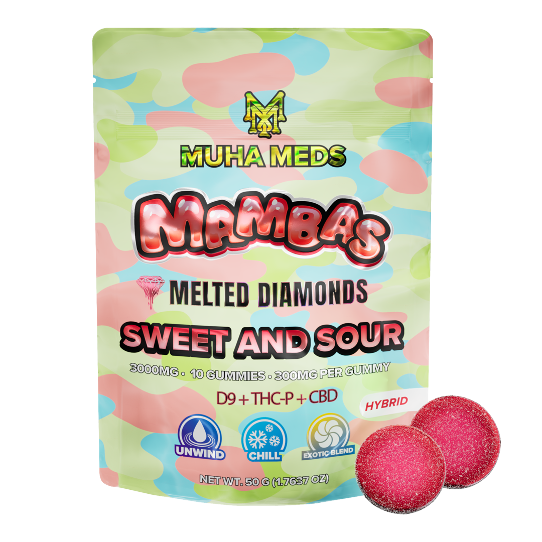 Sweet and Sour Melted Diamonds Gummies