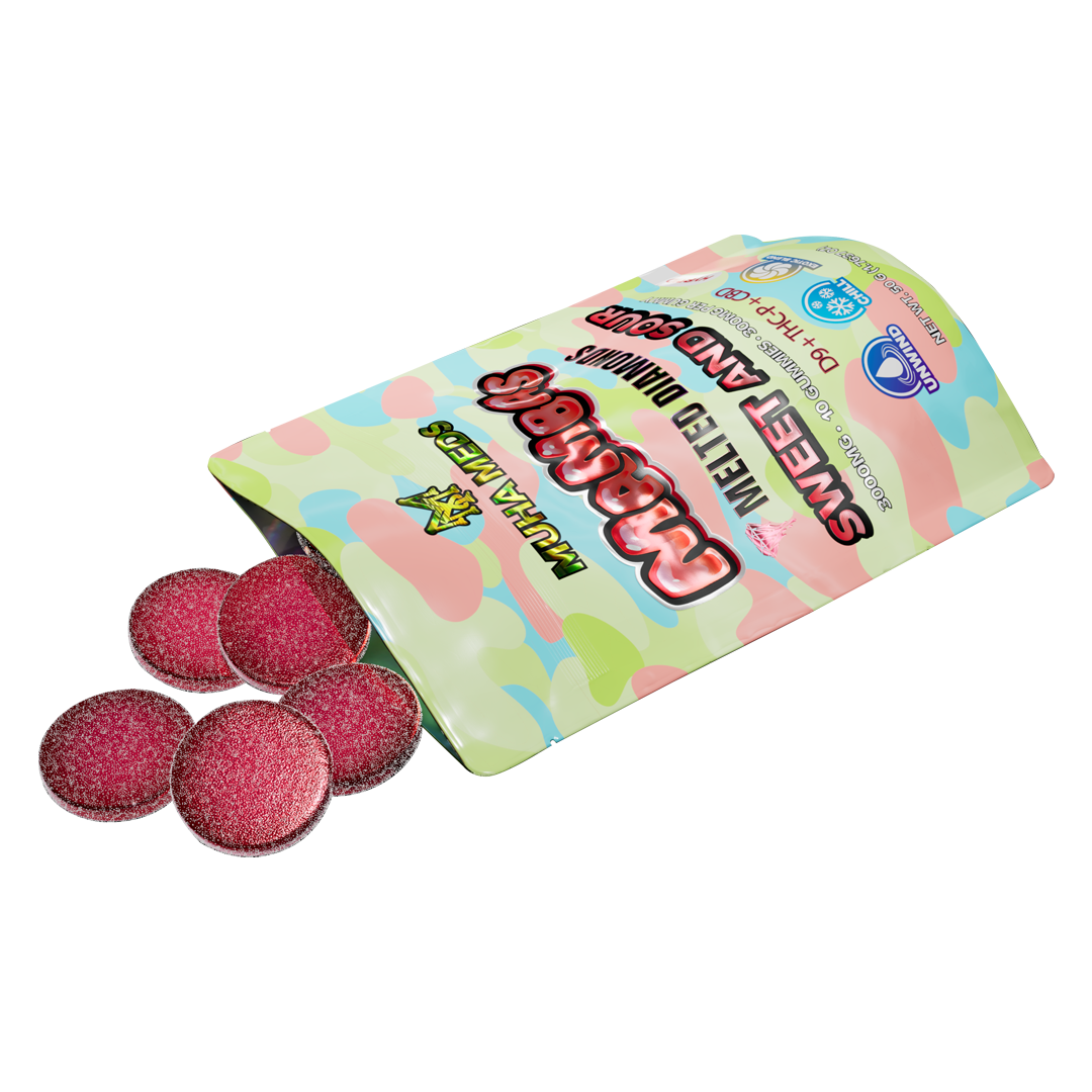 Sweet and Sour Melted Diamonds Gummies - Image 2
