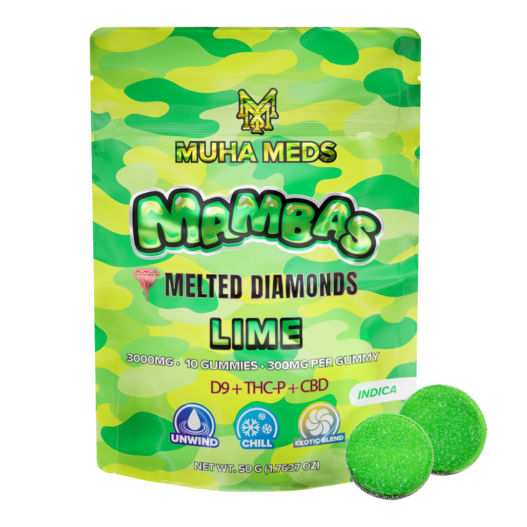 Lime Melted Diamonds Gummies