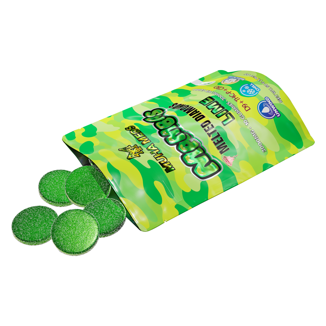Lime Melted Diamonds Gummies - Image 2