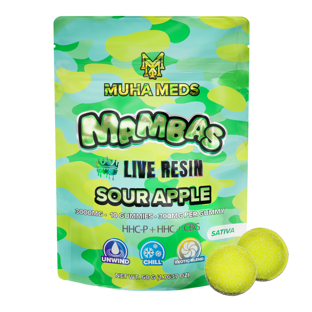 Sour Apple Live Resin Gummies
